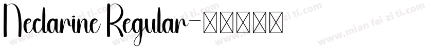 Nectarine Regular字体转换